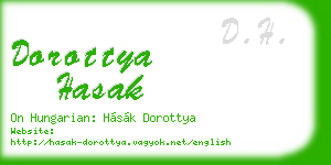 dorottya hasak business card
